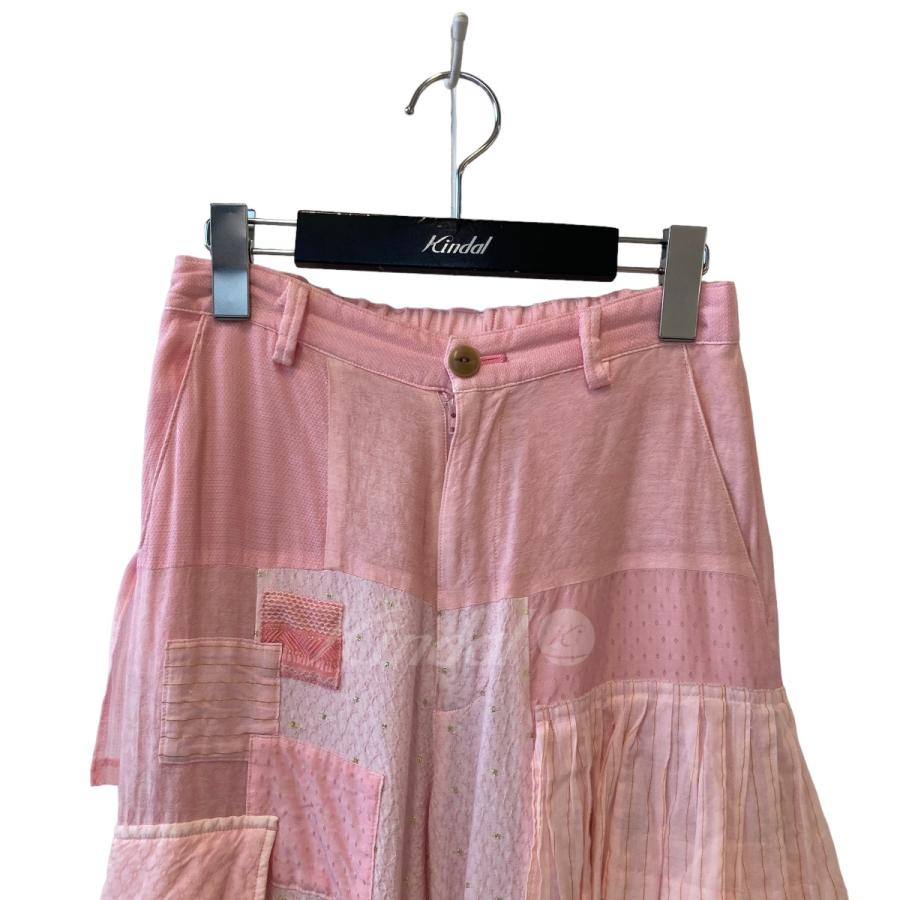 美品 Sue UNDER COVER 製品染め ランダムパッチワークパンツ 【公式通販】