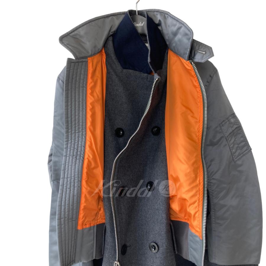 sacai　 22AW　Nylon Twill Mix Coat Sacai (サカイ) 22AW Nylon Twill Mix Coat 【公式通販】