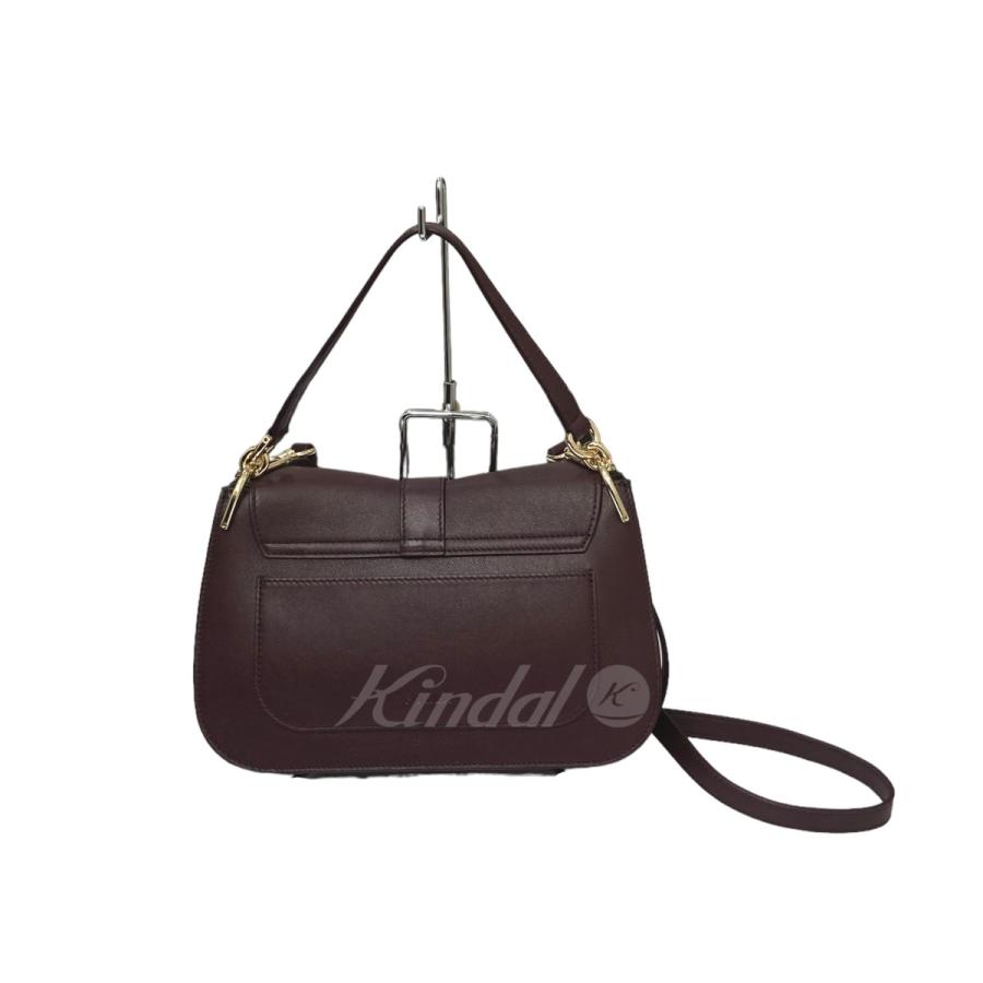 値下げ】FURLA 23AW FLOW TOP HANDLE 2WAYバッグ パープル (堀江店 