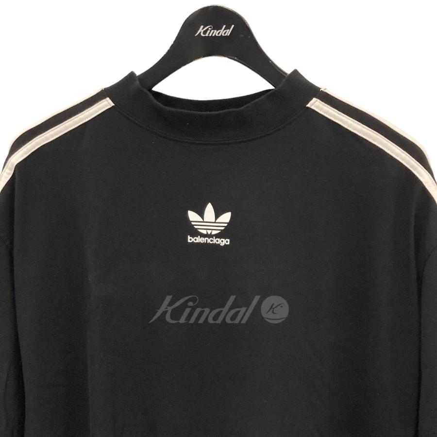 バレンシアガ BALENCIAGA x adidas ダブルネームオーバーサイズTシャツ 739101 ブラック サイズ：2｜kindal｜03