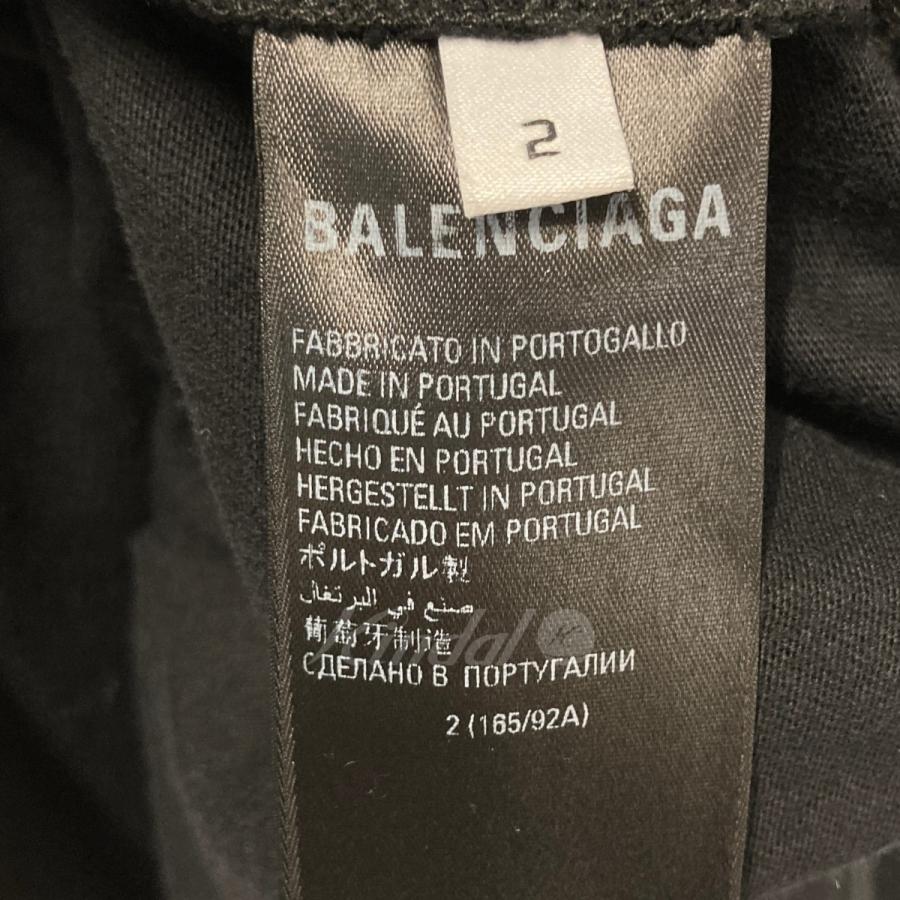 バレンシアガ BALENCIAGA x adidas ダブルネームオーバーサイズTシャツ 739101 ブラック サイズ：2｜kindal｜05