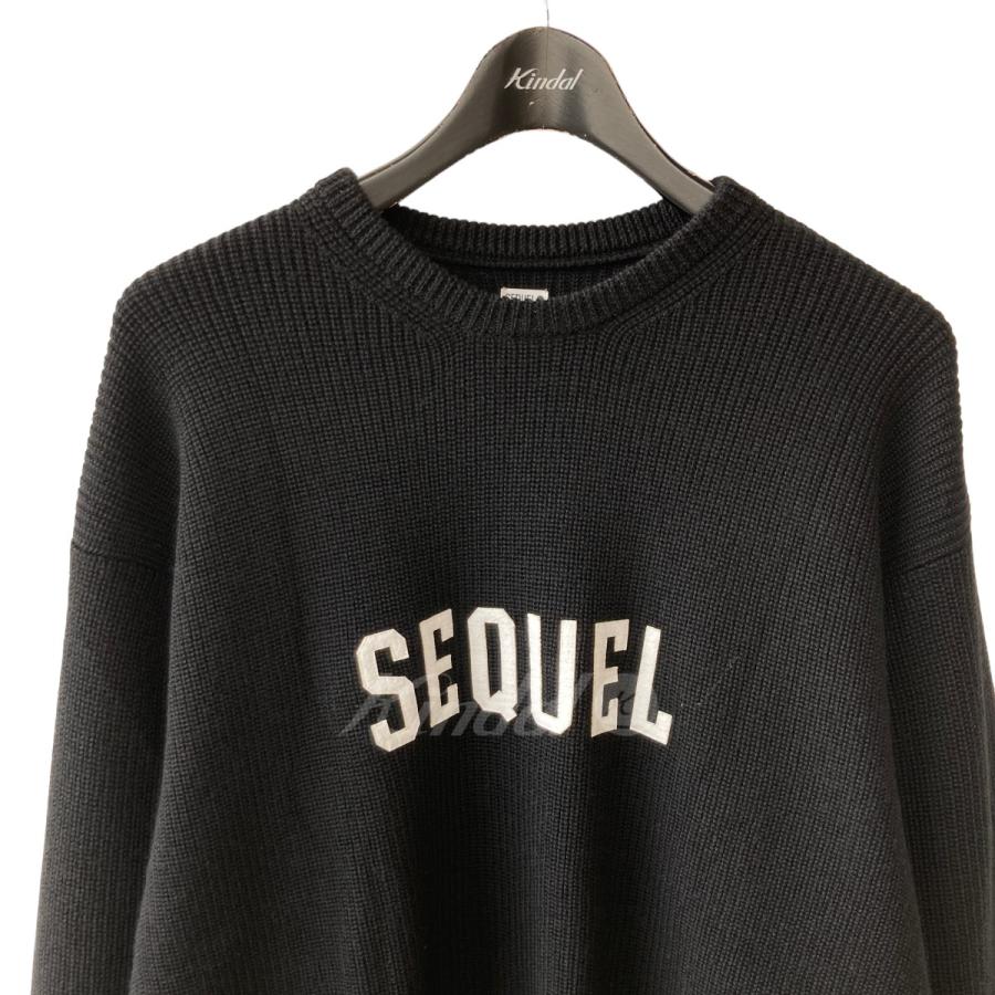 シークエル SEQUEL 22AW CREW NECK KNIT sq-22aw-kn-02 ブラック 