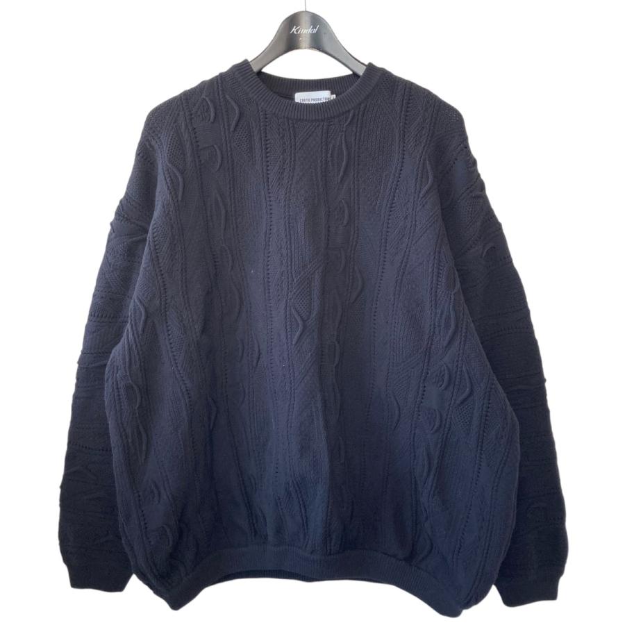 COOTIE 3D Jacquard Solotex Knit Crew