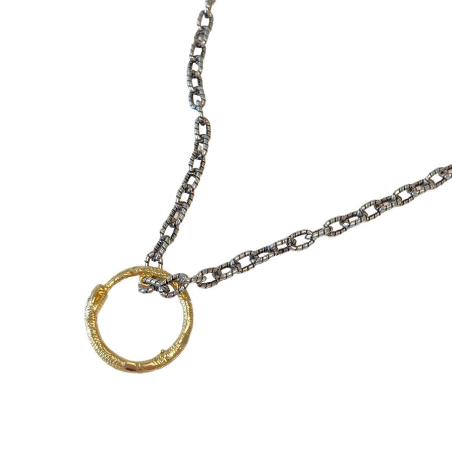 GUCCI 【値下げ】GUCCI 461997 ウロボロス コンビ ネックレス (心斎橋 
