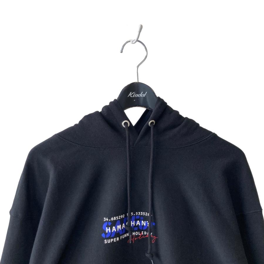 SAPEur サプール 浜ちゃんの休日ライブ パーカー ブラック XXL