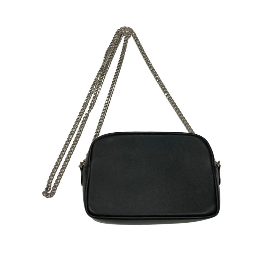 J&M DAVIDSON◇ショルダーバッグ/レザー/BLK/無地/黒/ブラック