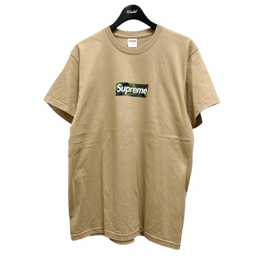 Supreme シュプリーム box logo tee プリントTシャツ ベージュ サイズ 