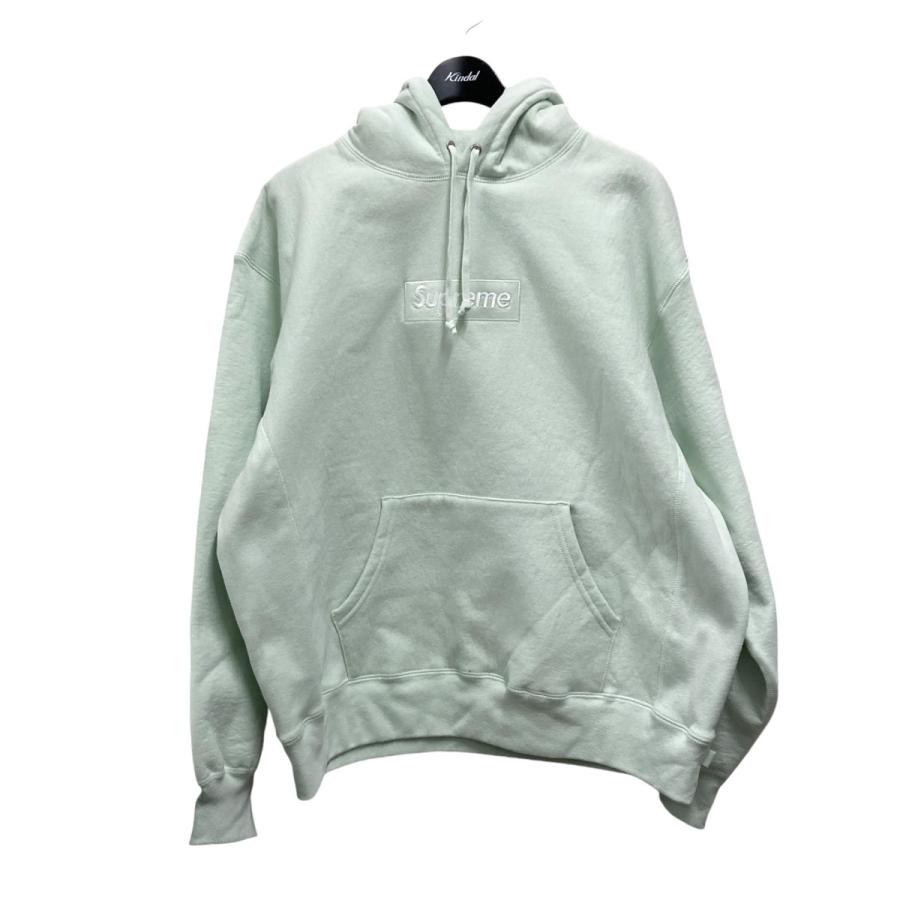 Supreme 【値下げ】Supreme box logo プルオーバーパーカー ライト 