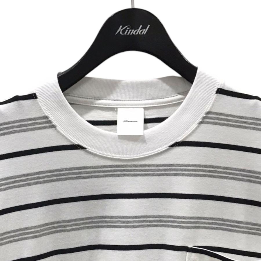 plllllleeeasse multi stripe LS pocket t | ヤマダウェブコム