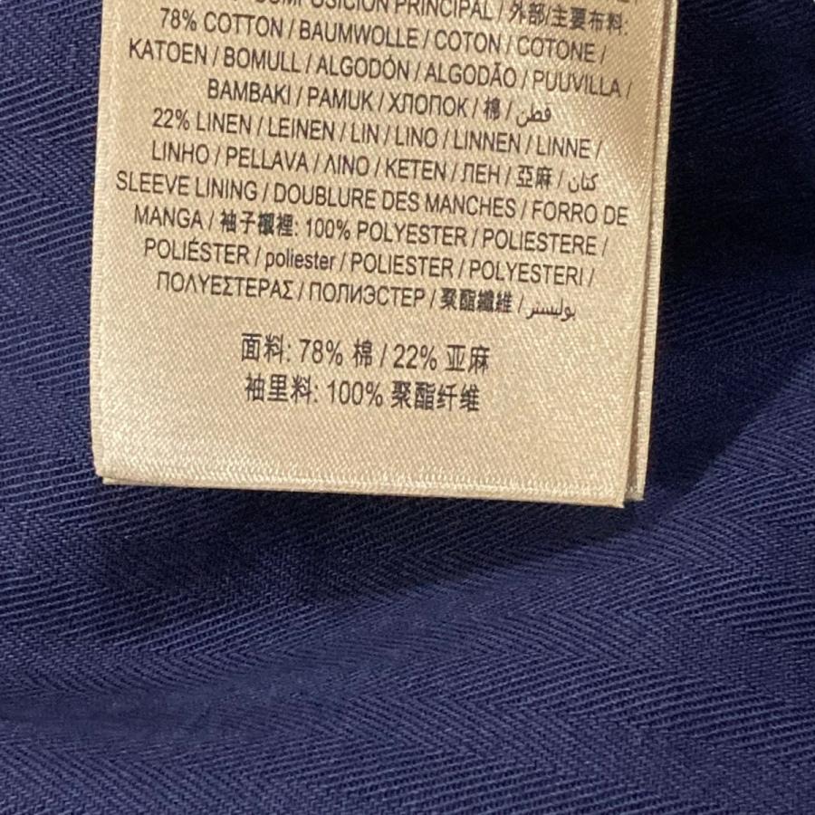 BURBERRY バーバリー Topstitched Cotton Linen Double-breasted Coat 