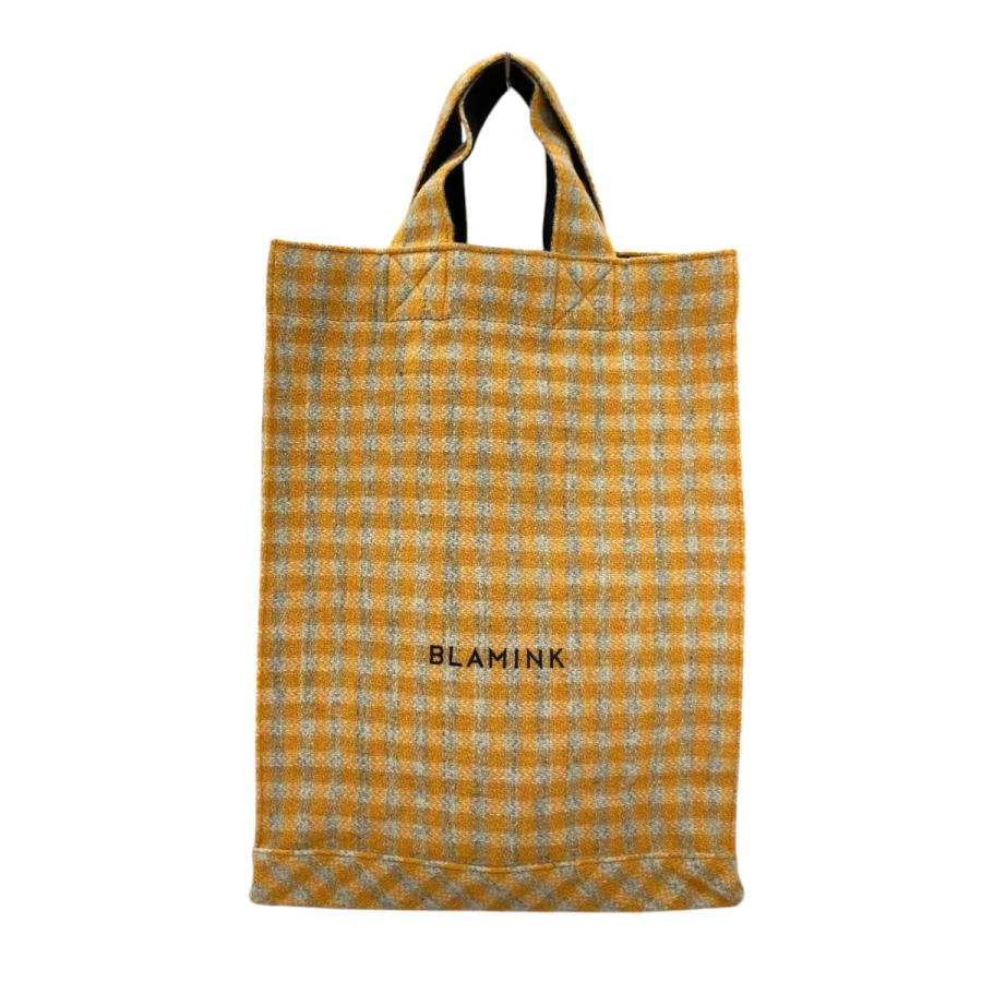 BLAMINK ブラミンク 三越350周年限定 ツイードトートバッグ オレンジ 