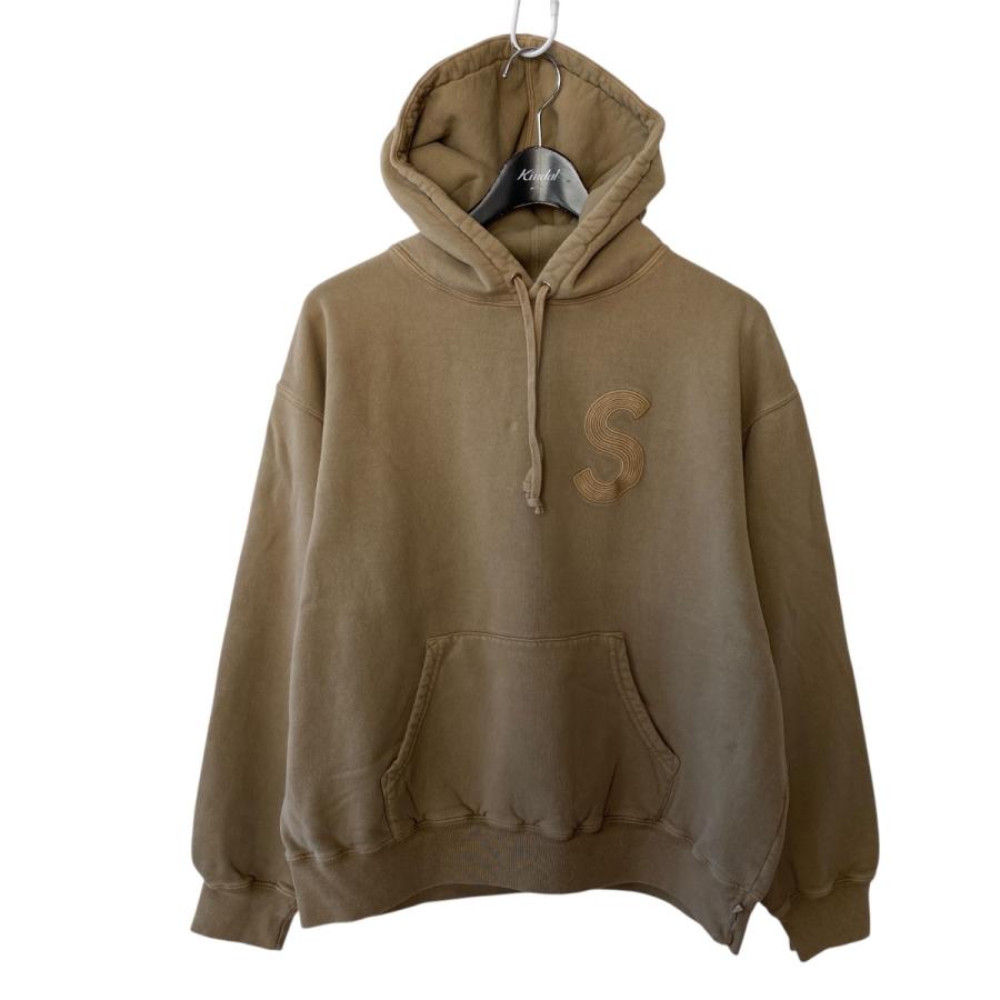 シュプリーム Supreme overdyed s logo パーカー タン サイズ：M  