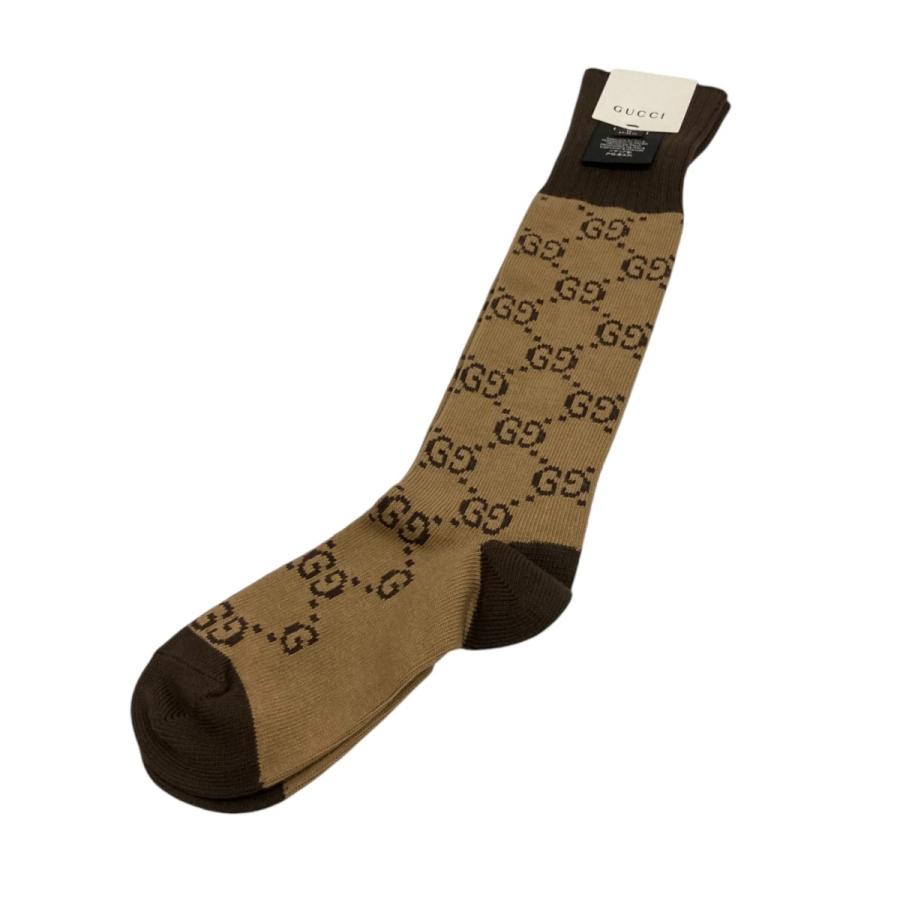 GUCCI 【値下げ】GUCCI GG PATTERN SOCKS コットンブレンド