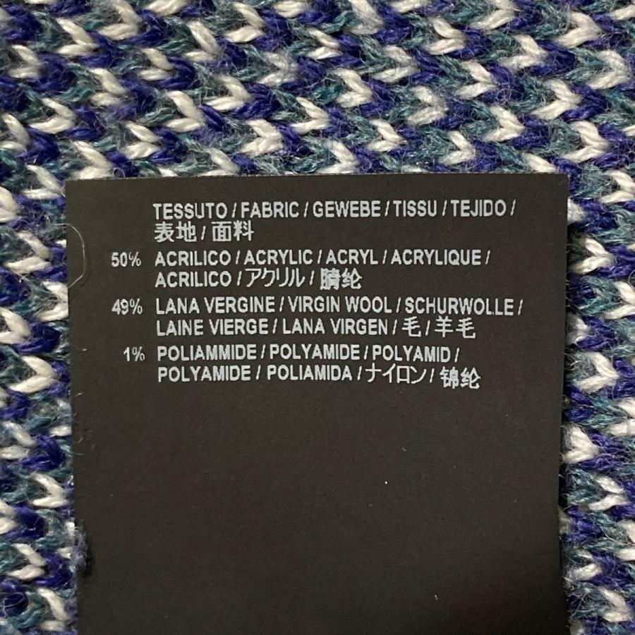 バレンシアガ BALENCIAGA ニット ブルー×グリーン サイズ：XS