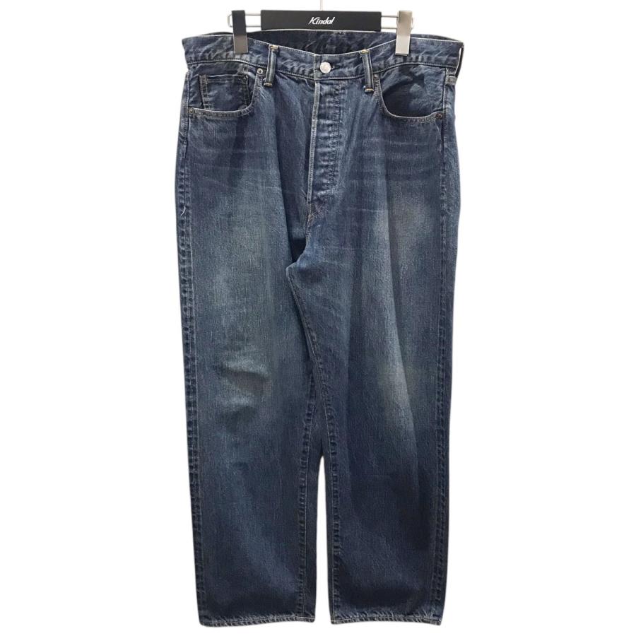 アプレッセ A．PRESSE 22AW 加工デニムパンツ Washed Denim Wide Pants 