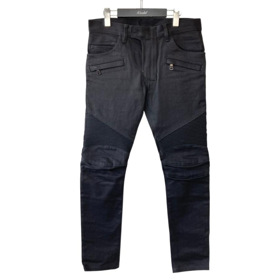 BALMAIN バルマン バイカーデニムパンツ S5HT551C710 ブラック サイズ 