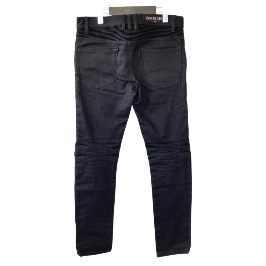 BALMAIN バルマン バイカーデニムパンツ S5HT551C710 ブラック サイズ 