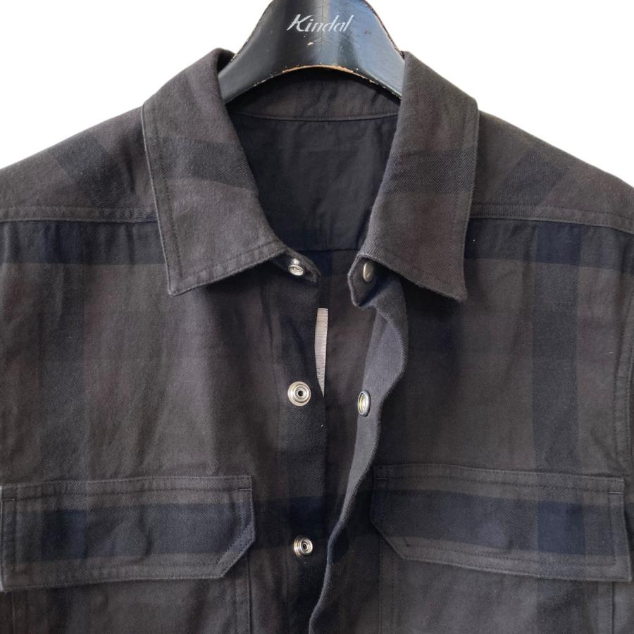 RICK OWENS DRKSHDW 23AW OUTERSHIRT チェック RICK OWENS DRKSHDW 23AW OUTERSHIRT チェック - メルカリ