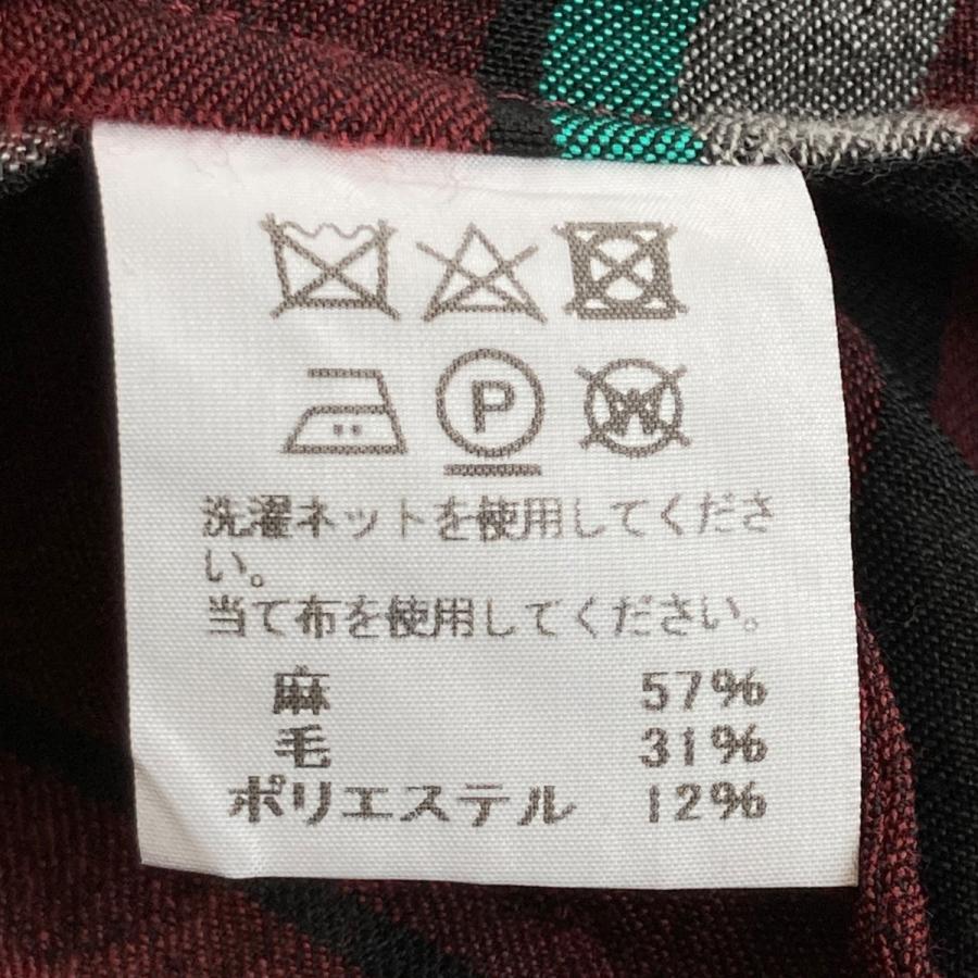 ISSEY MIYAKE イッセイミヤケ ストライプ コート IM73FD011 エンジ 