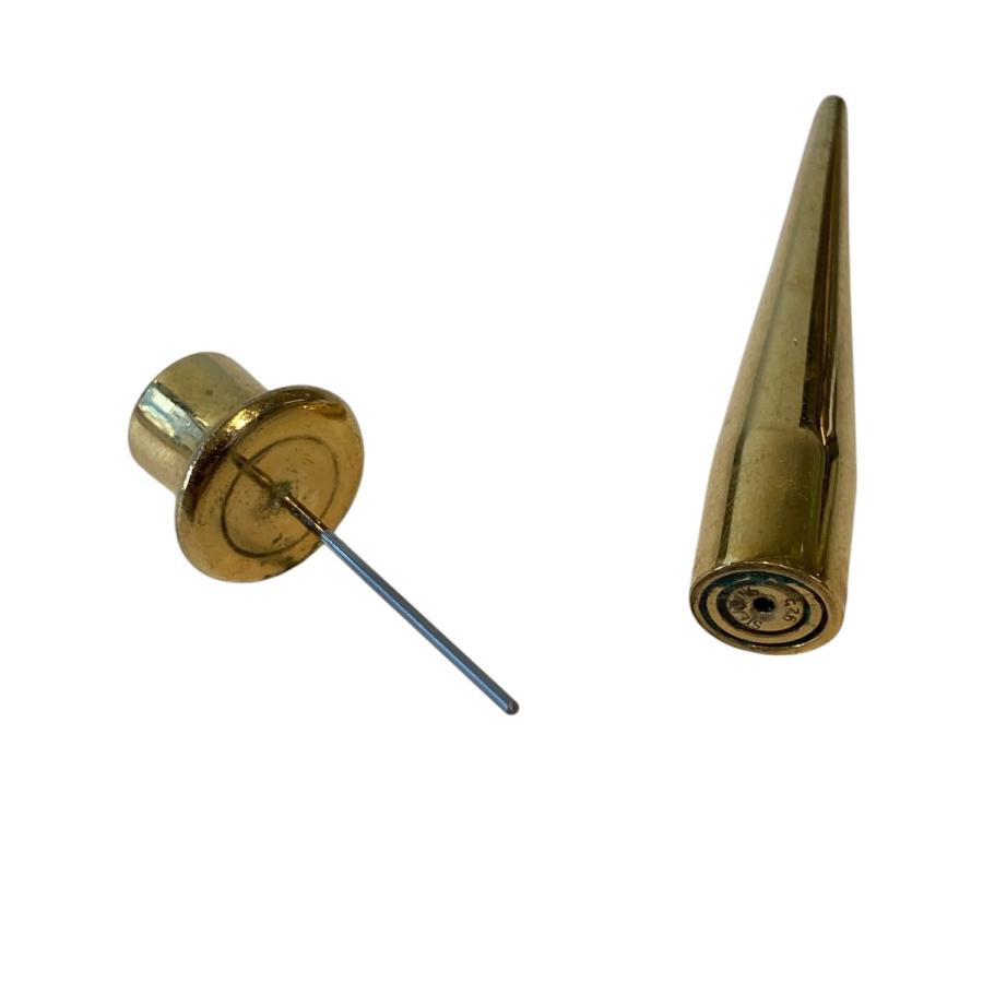 AMBUSH（アンブッシュ） ロゴエンボス スパイク ピアス ゴールド