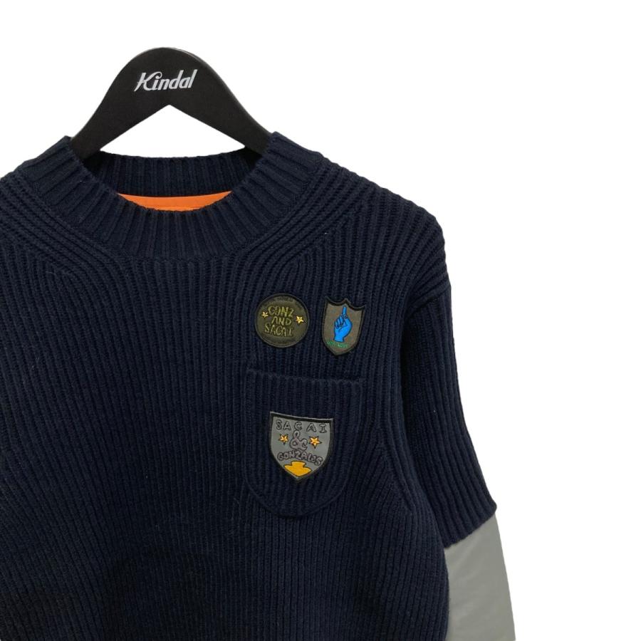 値下げ】sacai×Mark Gonzales Gonz 24AW Multi Patch Nylon Twill×Knit