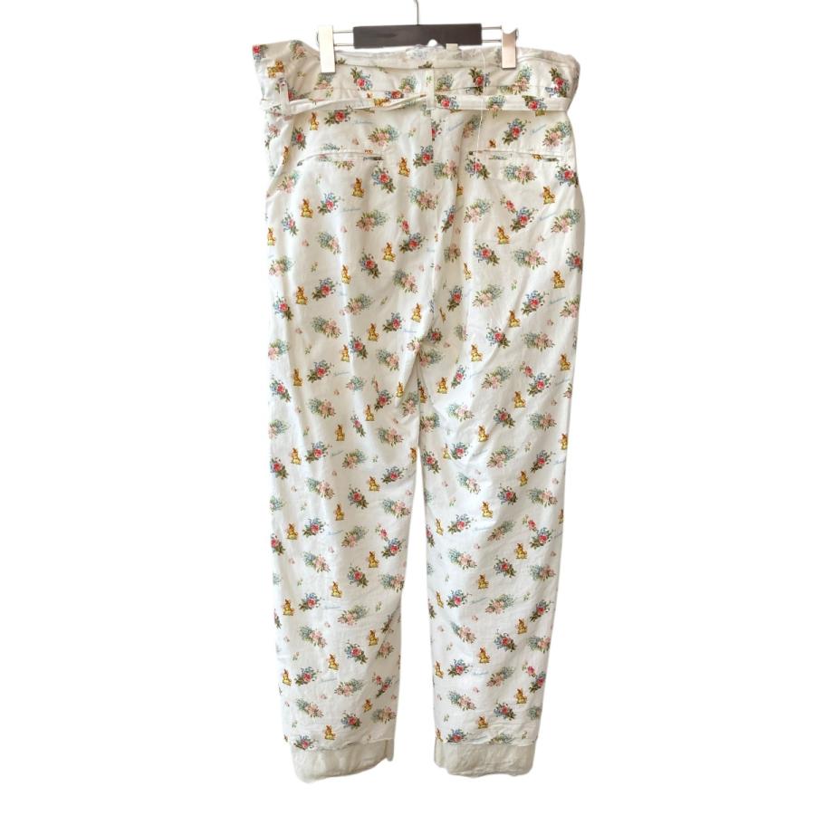 値下げ】Midorikawa Rabbits 総柄 パンツ MID21SS-P05 B アイボリー 