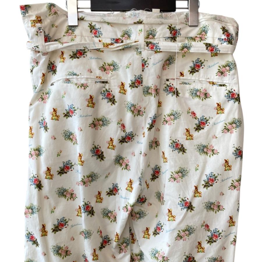 値下げ】Midorikawa Rabbits 総柄 パンツ MID21SS-P05 B アイボリー 