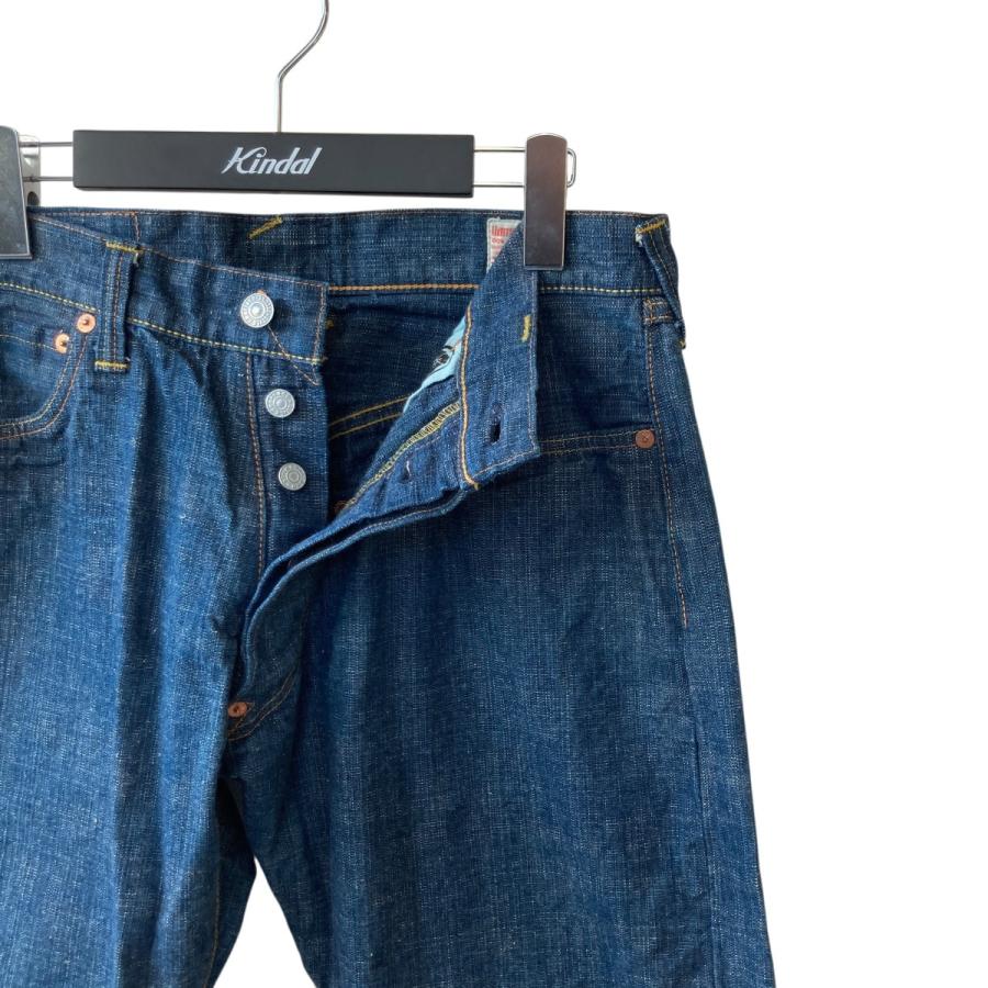 値下げ】EVISU LOT2111 信用パッチ デニムパンツ ブルー×レッド サイズ