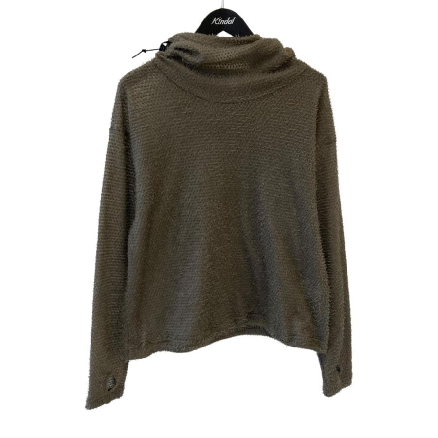 ヌー gnuhr shag hoodie alpha direct UL ニットパーカー カーキ
