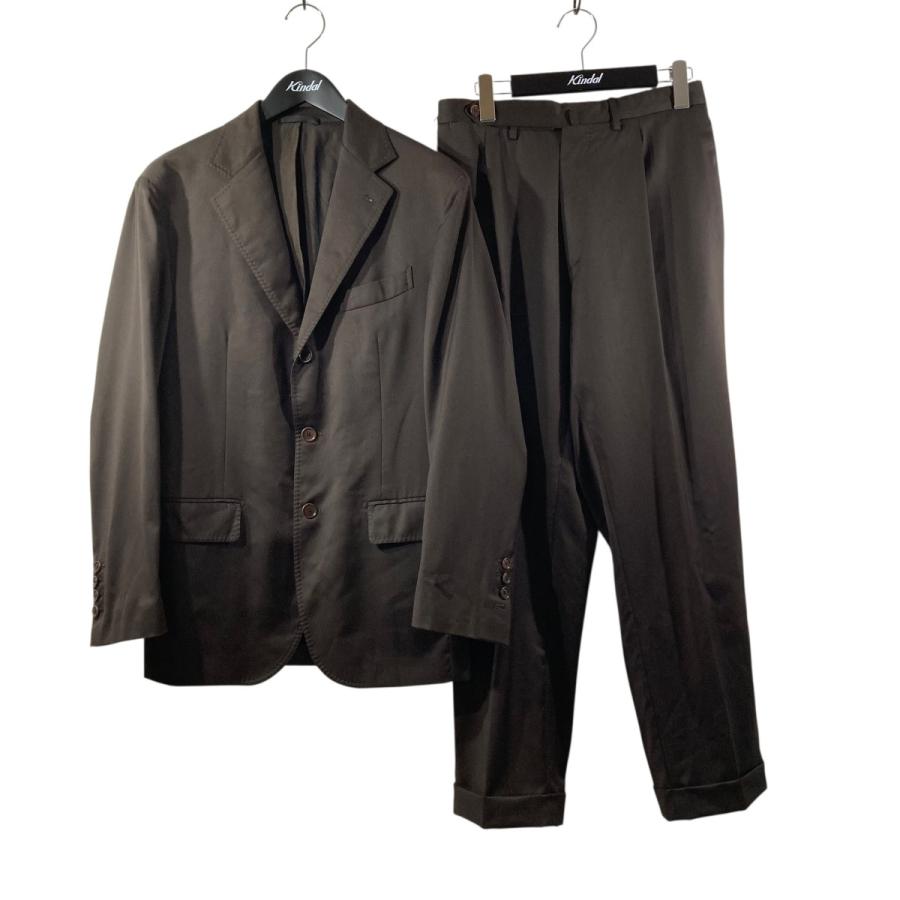 【新品未使用】デ・ペトリロ　ブラウン　ソリッドスーツ　46 De Petrillo デ ペトリロ セットアップスーツ ブラウン サイズ：46