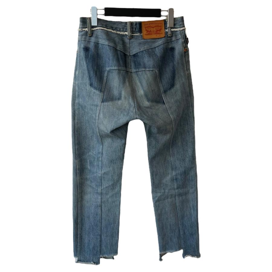 ヴェトモン×リーバイス VETEMENTS×LEVI'S 再構築 デニムパンツ ブルー