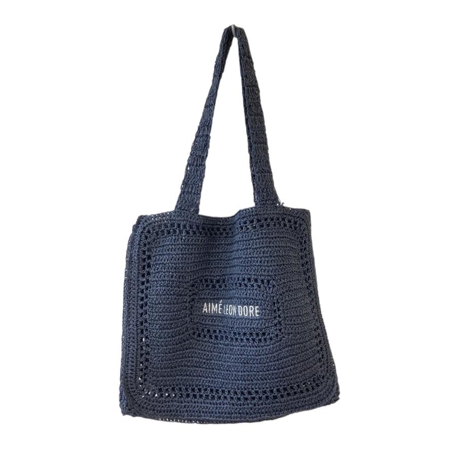 バッグ Aime Leon Dore Crochet Tote Bag Navy AIME LEON DORE（エメ レオン ドレ） エメ レオン ドレ Aime Leon Dore
