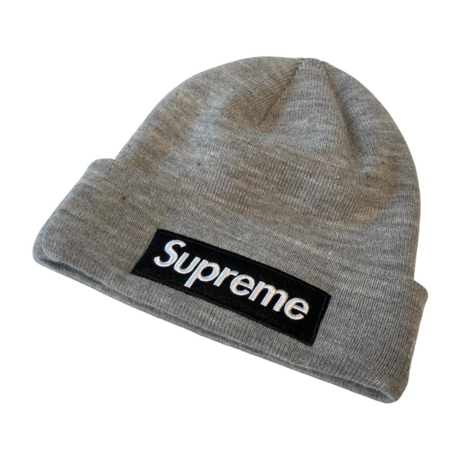 Supreme シュプリーム BOX LOGO BEANIE ニットキャップ グレー
