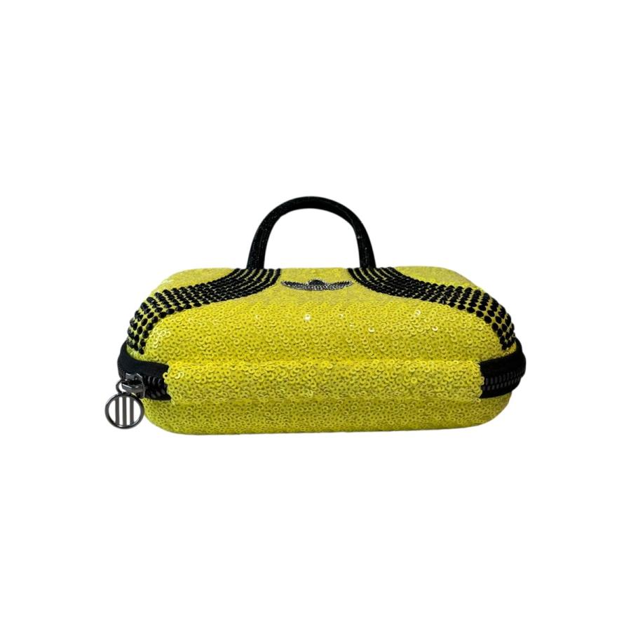 adidas アディダス ラインストーン クラッチバッグ JM1188 イエロー