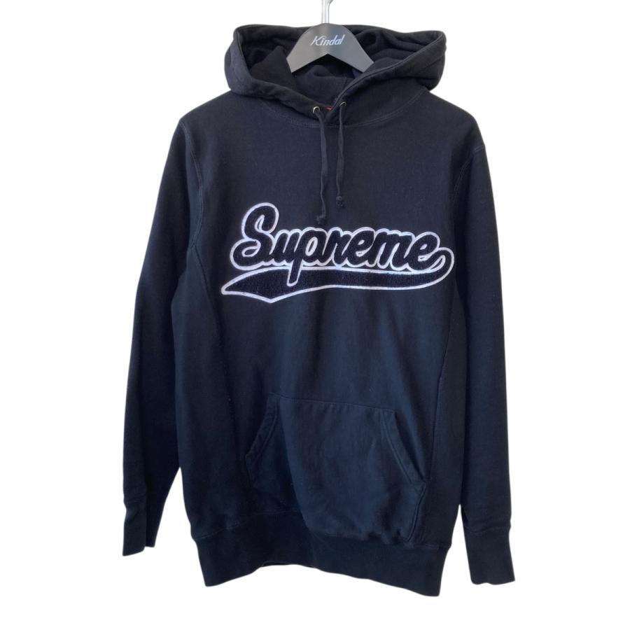 Supreme（シュプリーム） ロゴ プルオーバーパーカー ブラック サイズ