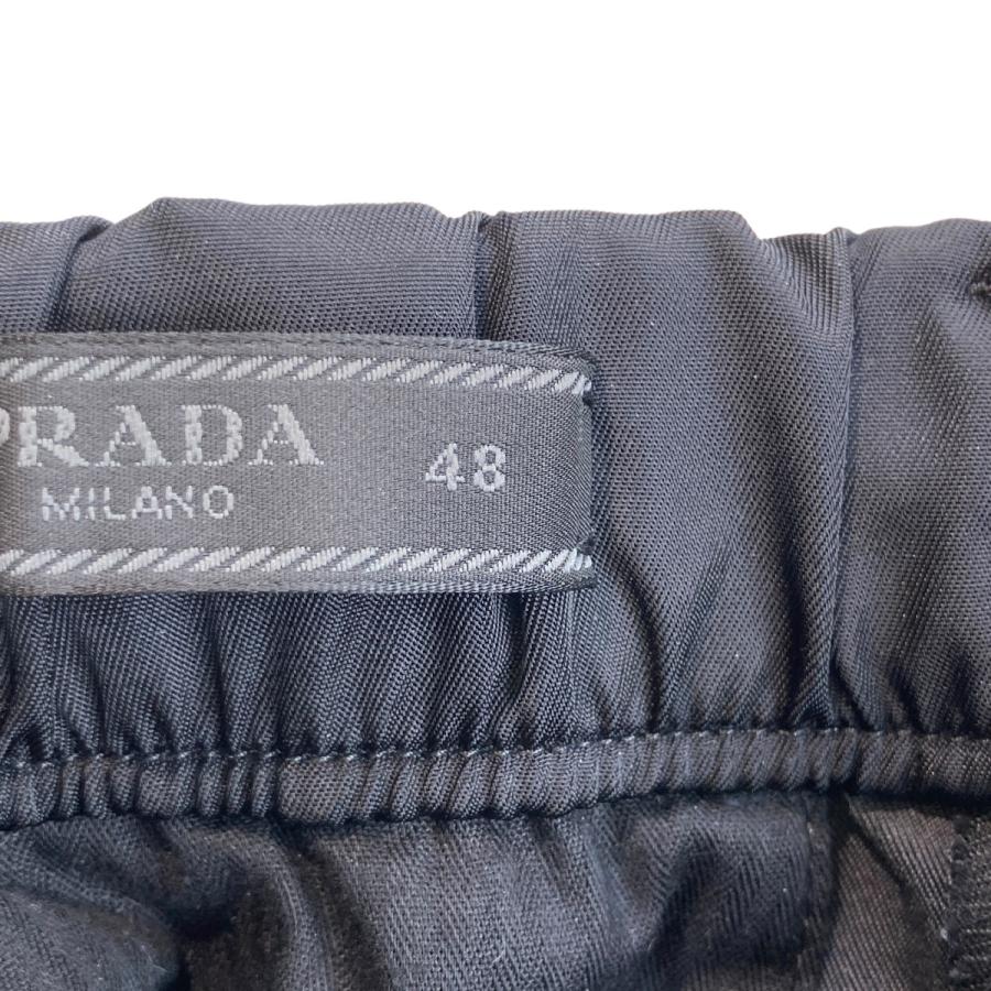 PRADA RE-NYLON PANTS GABARDINE TROUSERS ナイロンパンツ SPH109 ブラック サイズ：48 (EC