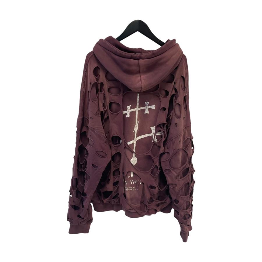 【値下げ】ALEXANDER DIGENOVA A NEW WORLD HOODIE パーカー ボルドー サイズ：3 (EC)の画像