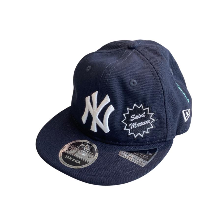 値下げ】SAINT MICHAEL×New Era ワッペンキャップ ダークネイビー