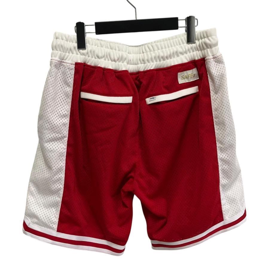 パンツ SAPEur Basket Shorts Red L 値下げ】SAPEur Basket Shorts ハーフパンツ レッド サイズ：XL