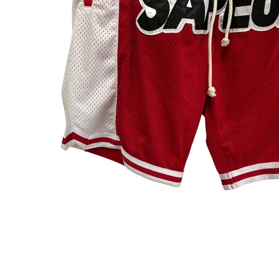 サプール SAPEur Basket Shorts ハーフパンツ レッド サイズ：XL
