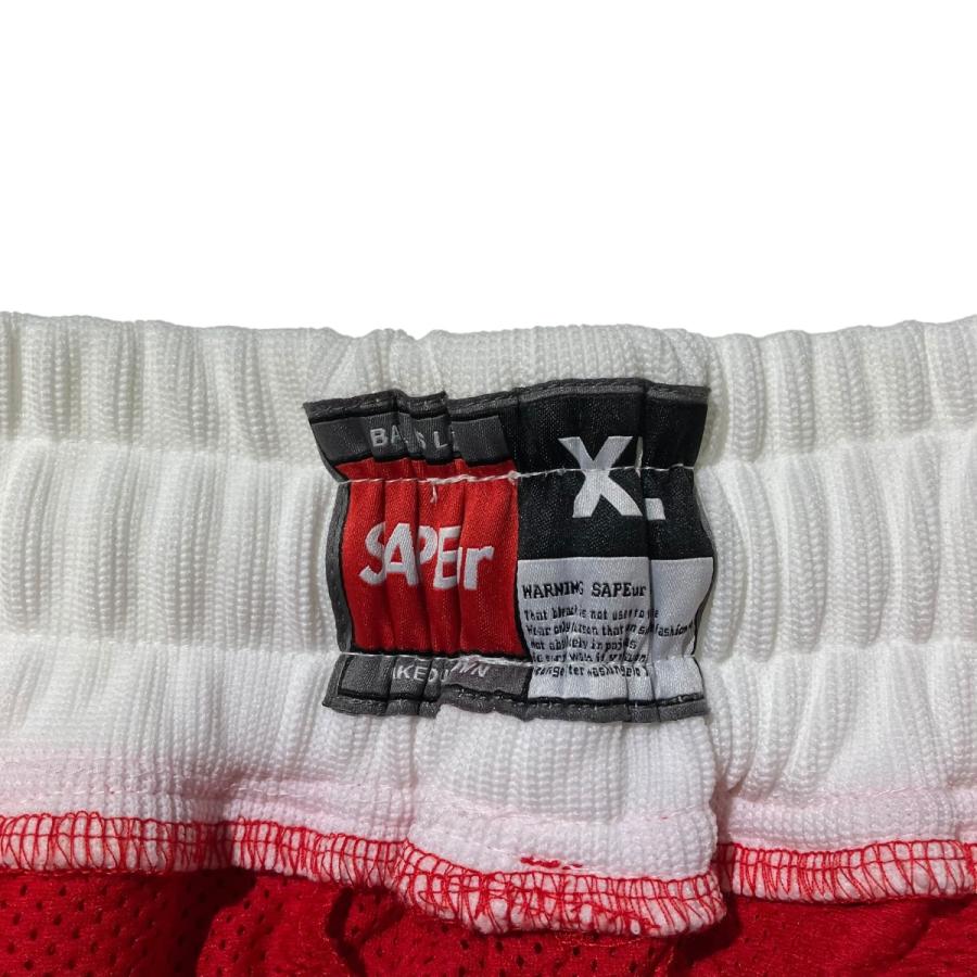 パンツ SAPEur Basket Shorts Red L 値下げ】SAPEur Basket Shorts ハーフパンツ レッド サイズ：XL