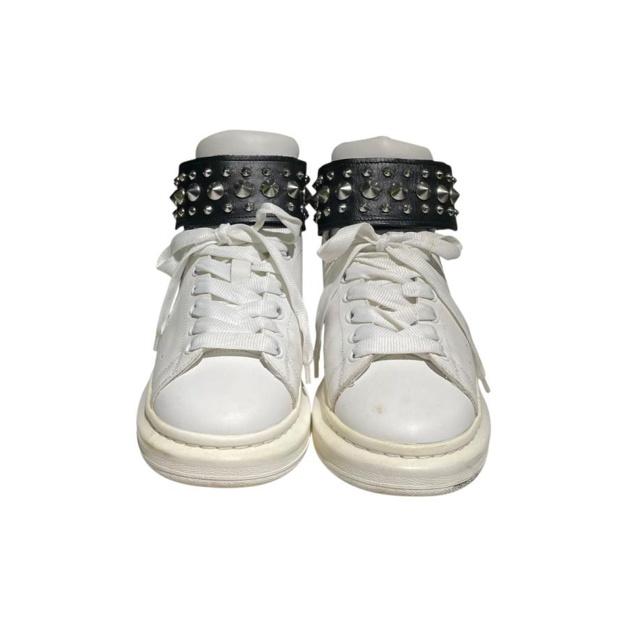 8/29迄！Alexander McQueen ホワイト/シルバー37.5 Alexander McQueen（アレキサンダーマックイーン） ハイカット