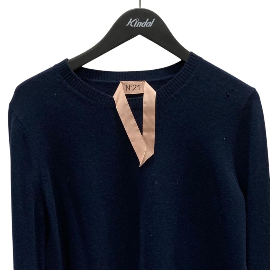 N°21 NUMERO VENTUNO ニット 23A-A041-9004 ネイビー サイズ：42