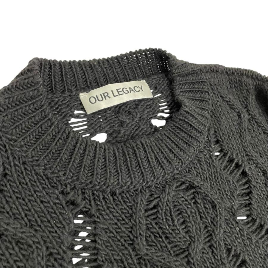 our legacy ニット Our Legacy（アワーレガシー） OUR LEGACY CABLE SONAR BLACK JUMPER