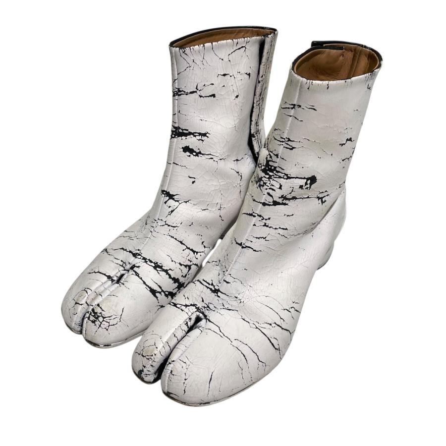 Maison Margiela（メゾンマルジェラ） ペンキ加工 足袋ブーツ ホワイト