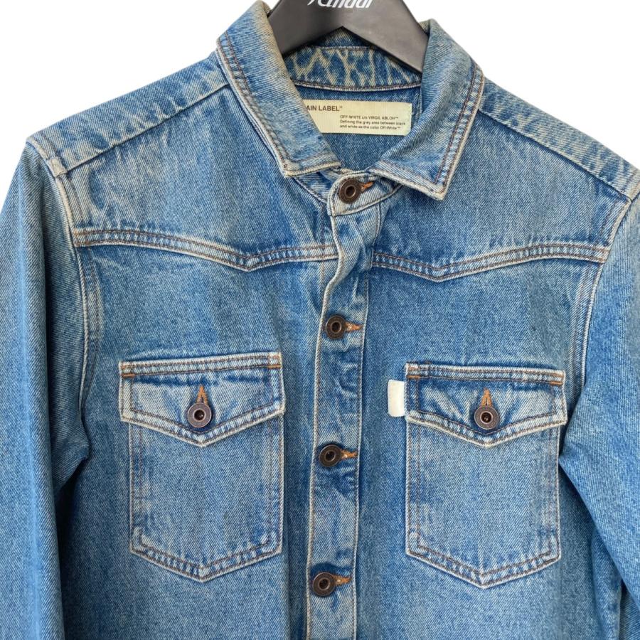 off-white 19ss デニムジャケット[値下げ] OFF-WHITE オフホワイト 19SS Impressionism Denim Jacket ウォッシュ