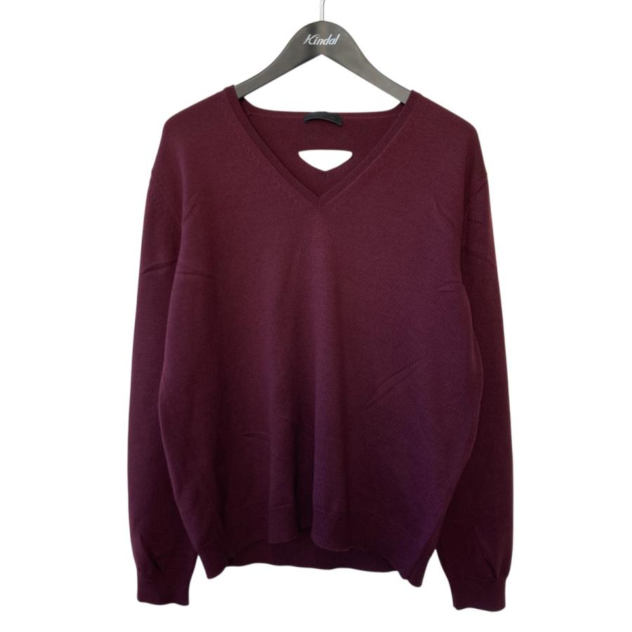 PRADA（プラダ） ニットセーター UMB967 バーガンディー サイズ：54