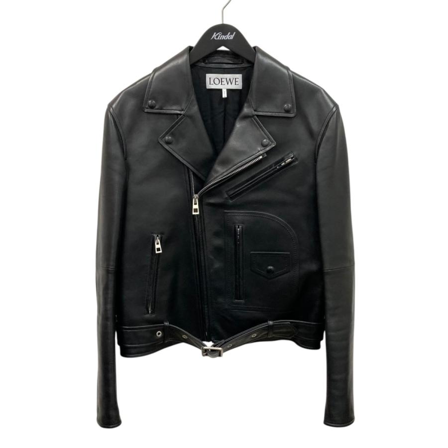LOEWE（ロエベ） ナッパラムスキン レザーライダースジャケット
