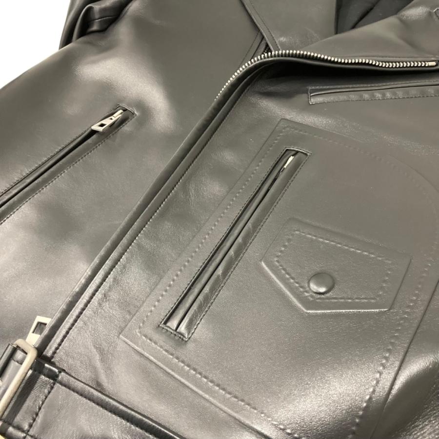 タイムセール　ロエベ ラムスキン シングルライダース 38 LOEWE（ロエベ） ナッパラムスキン レザーライダースジャケット