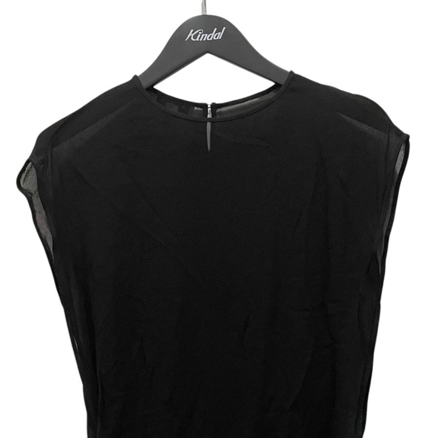アライア ALAIA Georgette Bodysuit ボディスーツ AA9H0492T666A ブラック サイズ：38の画像